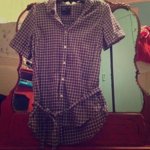 Pink and grey checkered shirt💕