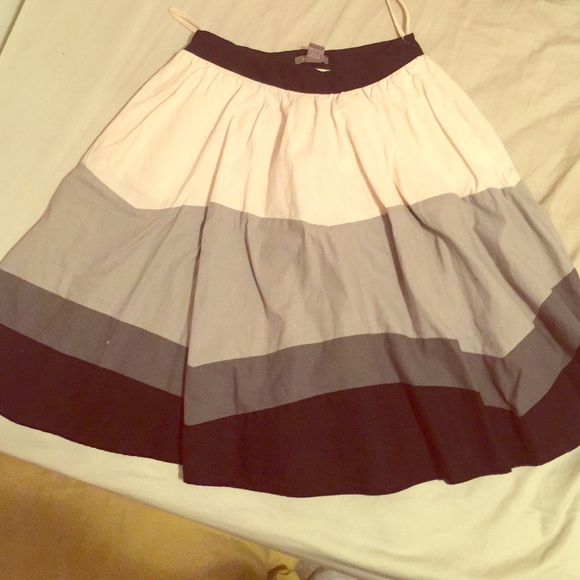 Long flared skirt