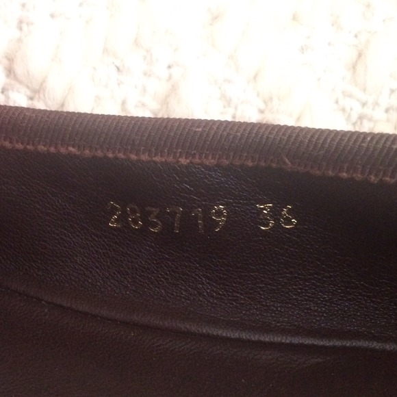 SOLD! Gucci Ali Canvas & Leather Ballet Flats GG - Picture 4 of 4