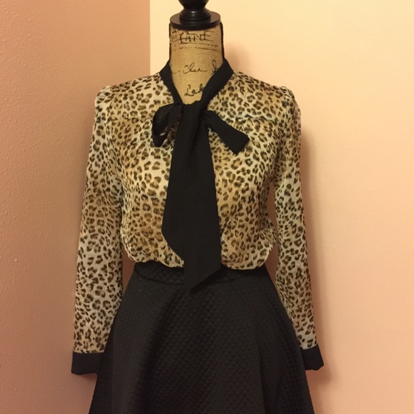 Leopard printed top