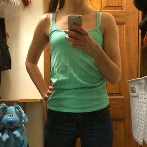 Mint green tank top