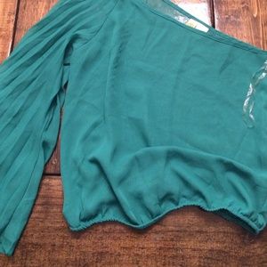 One shoulder, bubble top