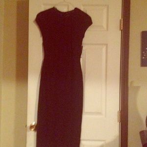 Black lace Zara midi dress new with tags