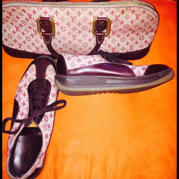 LV Bag and Sneakers