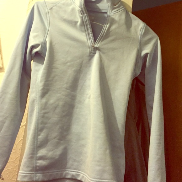 Nike light blue quarter zip