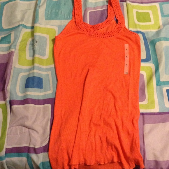 A pink tank top