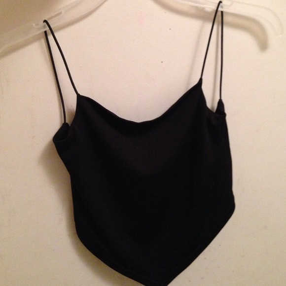 Black backless sexy top