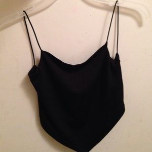 Black backless sexy top