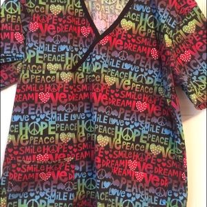 XL scrub top