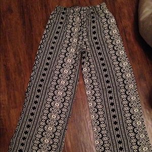Black and ivory tribal pants!