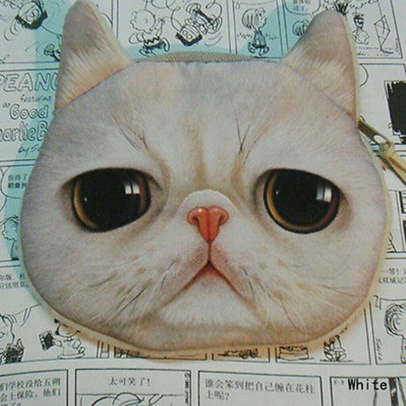 Lovely kids cat purse pouch bag