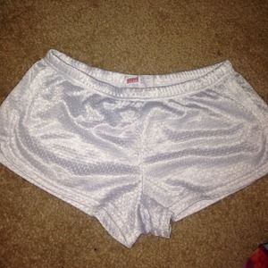 white mesh soffe shorts
