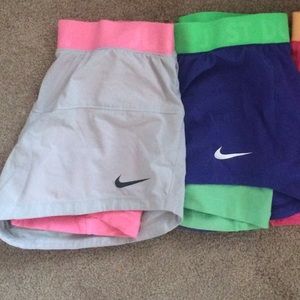 Nike shorts with built in spandex