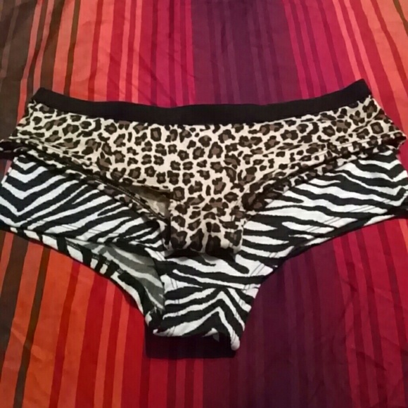 Hipster panties sz 7 large zebra and cheetah print