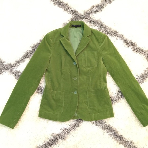 Theory green corduroy blazer