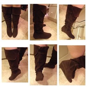 👢Brown Suede Slouchy Boots👢