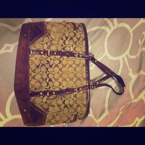 💜authentic coach handbag-perfect diaper  bag!💜