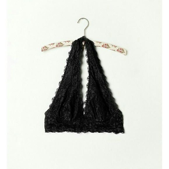 Free People Galloon Lace Halter Bra