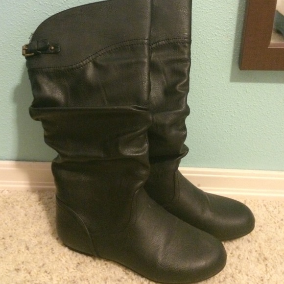 Charlotte Russe Black Tall Boots
