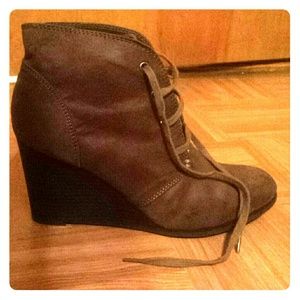 Dark brown booties (worn a couple times)
