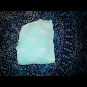 F21 Elephant Printed Sweater