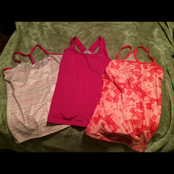 Under armour heat gear workout tops