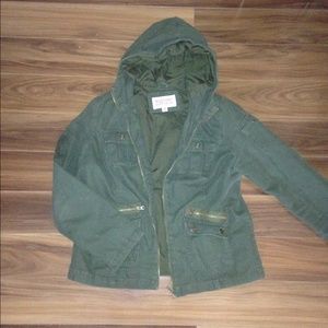Military green bomber  winter jacket