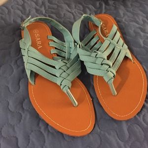Turquoise sandals