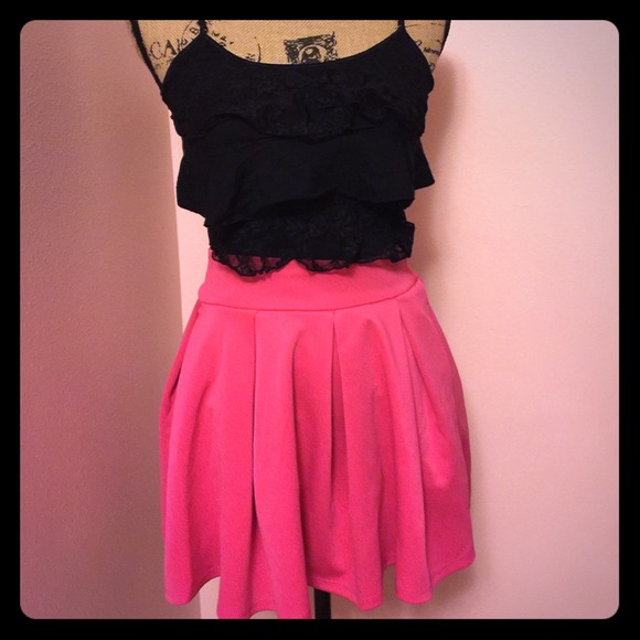 Pink cute skirt
