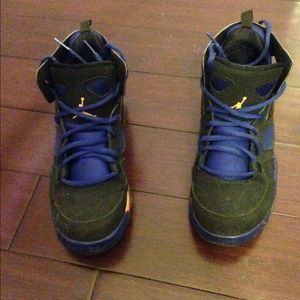 Blue/orange/ black Jordan Sneakers