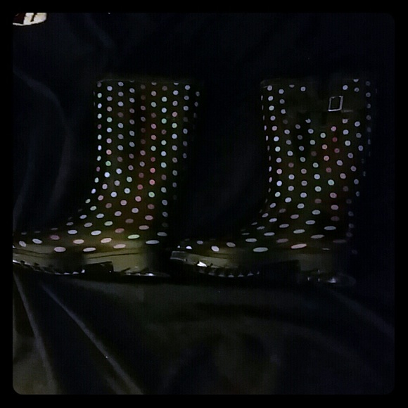 Multicolor Polka Dot Rain Boots will gladly trade