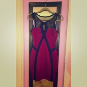 Wine colored party dress