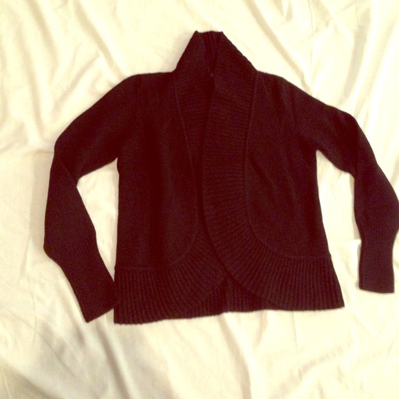 Talbots Open Cardigan Black Medium