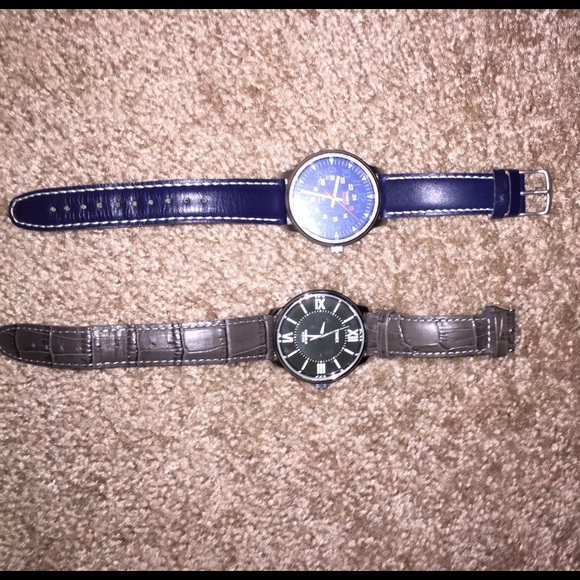 Genuine leather. Needs new batteries