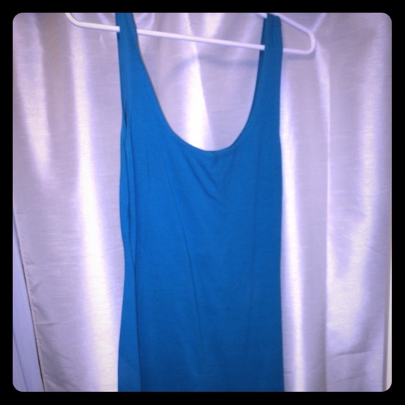 Teal fitting dress