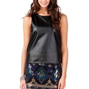 Quinn Faux Leather Tank