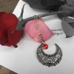 Crescent moon necklace