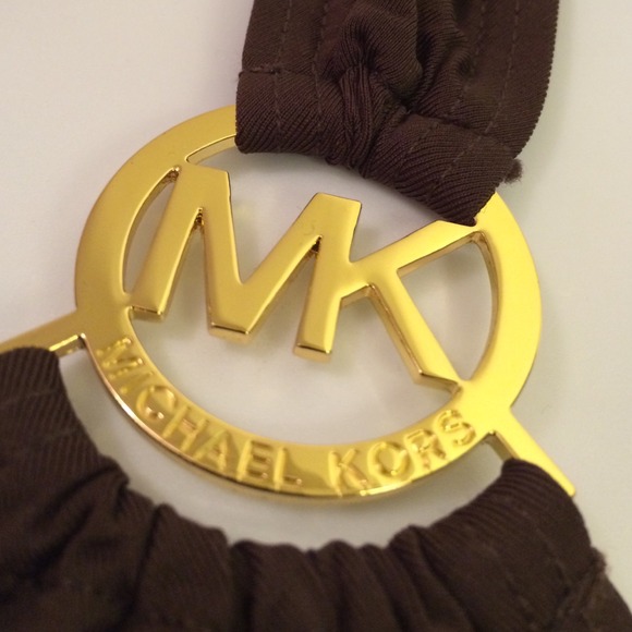 MICHAEL KORS milk chocolate cover up dress