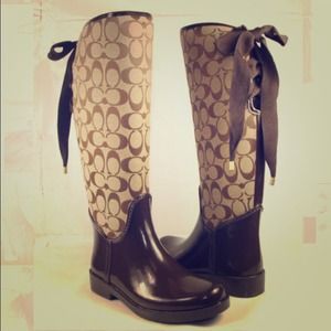 Coach rain boots