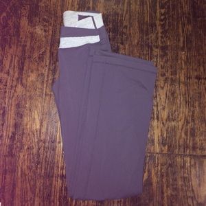 Grey bootcut Lulus&grey striped pattern waistband