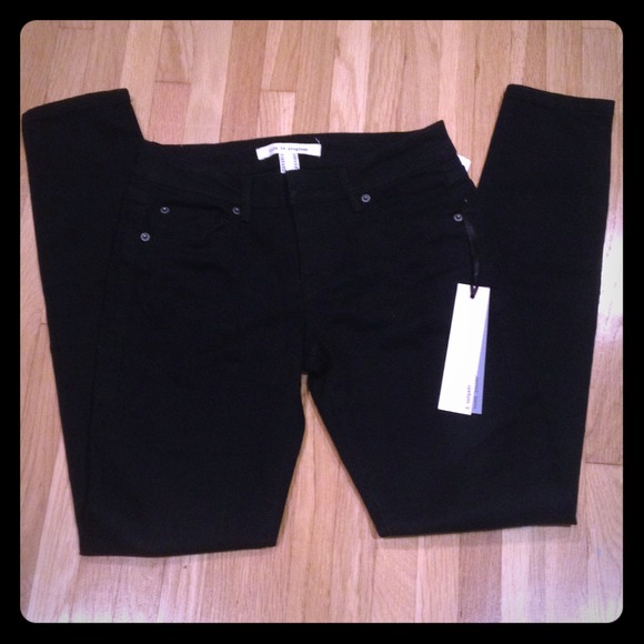 Dark denim skinny jeans