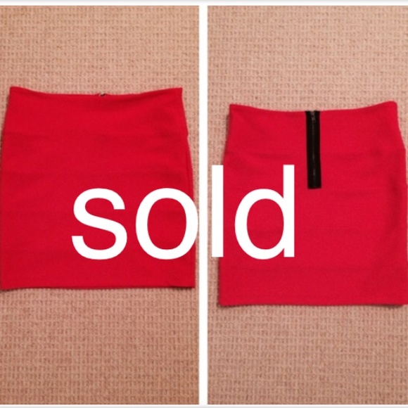Hot Pink bodycon miniskirt