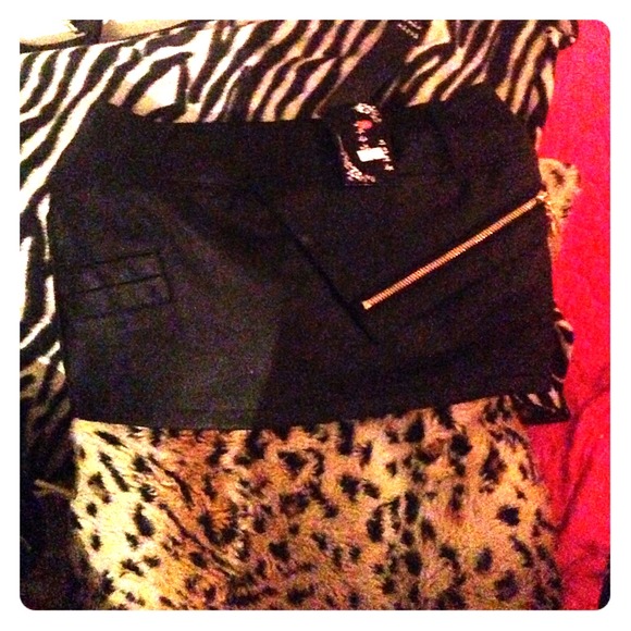 Sexy lil faux leather mini skirt