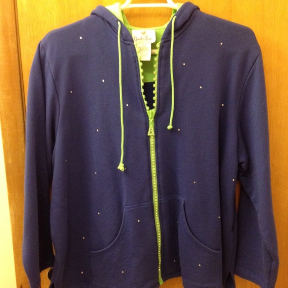 Quacker Factory Tops - ❌❌SOLD in bundle Quacker Factory Blue&Green Hoodie