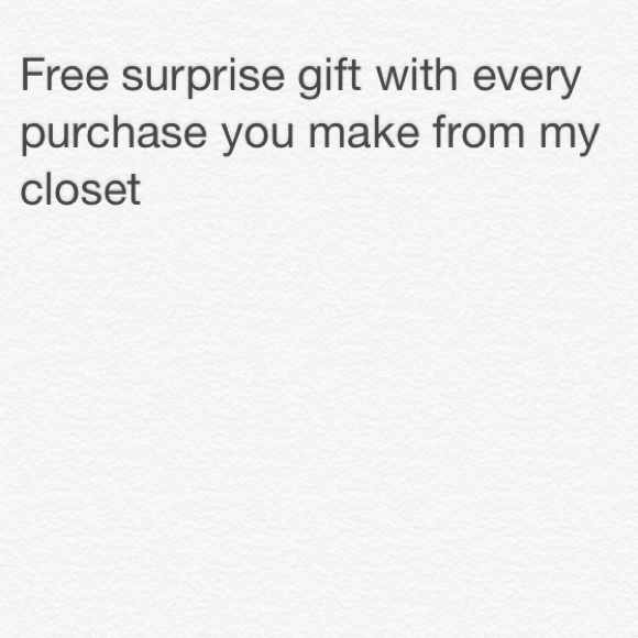 Surprise gift with every purchase from my closet