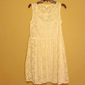Cream Lace Dress From Forever 21 NWT