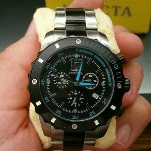 Men's Invicta chronograph, stainless steel watch