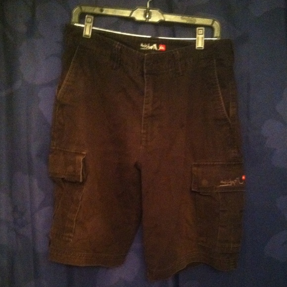 Black Quiksilver Cargo Shorts