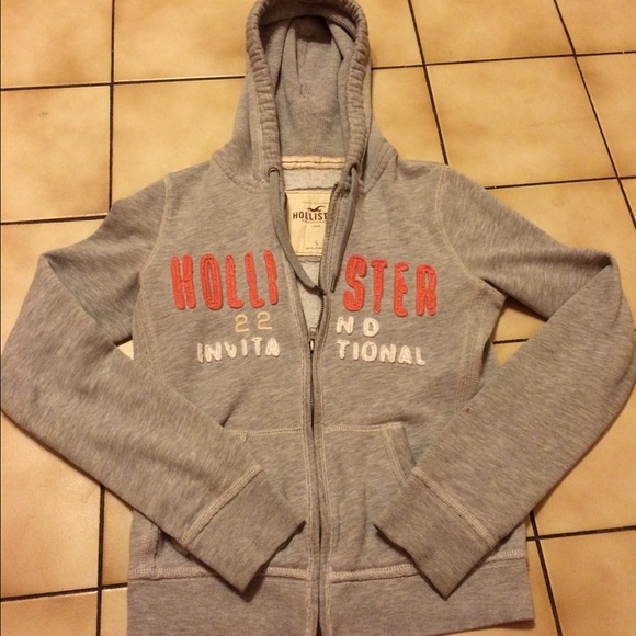 Grey Hollister hoodie - Picture 1 of 3