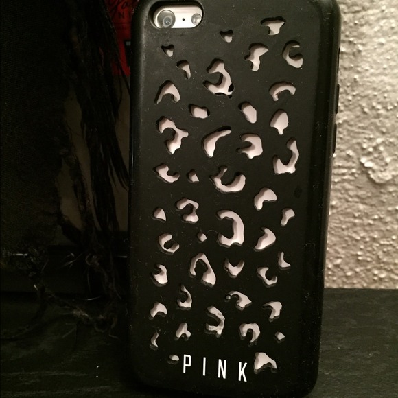 Victoria's Secret leopard cutout iPhone case.